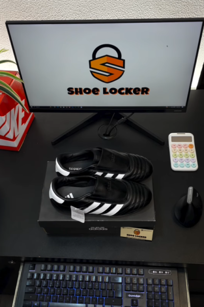 Adidas Taekwondo Slip Ons Black White