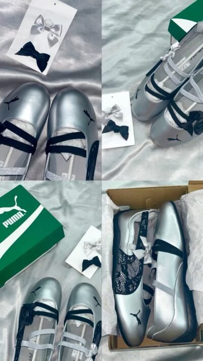 Puma Speedcat Ballet Lace Ribbon silver